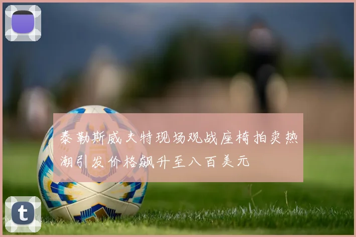 泰勒斯威夫特现场观战座椅拍卖热潮引发价格飙升至八百美元